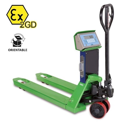 TPW EX 2GD : ATEX ZONE 1/21 VE ZONE 2/22 SAHALAR İÇİN UYGUN TRANSPALET KANTARI