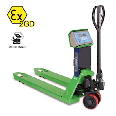 TPW EX 2GD : ATEX ZONE 1/21 VE ZONE 2/22 SAHALAR İÇİN UYGUN TRANSPALET KANTARI